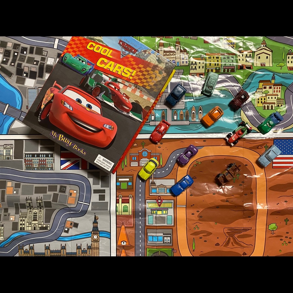 Cool Cars Busy Book Board with figurines